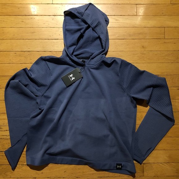 Brand New Women's Under Armor Lightweight Purple Hooded Sweatshirt - Picture 2 of 14
